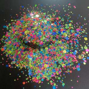 Gatto arcobaleno Glitter brillante fantasia acrilico polvere Chunky Glitter 2 oz shaker per il confezionamento - Product Image 2