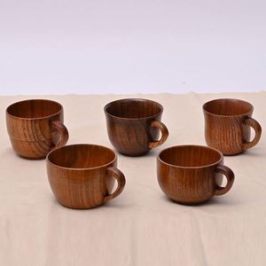 Taza de café de madera maciza Vintage creativa personalizada con mango antiescaldado, descuento a granel para tazas y platillos de té - Product Image 2