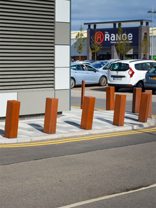 โคมไฟสนามเหล็กกล้า Weathering Steel แบบ Art Deco กันน้ำ ตั้งพื้นได้ พร้อมไฟ LED และขนาดที่ปรับแต่งได้ - Product Image 3