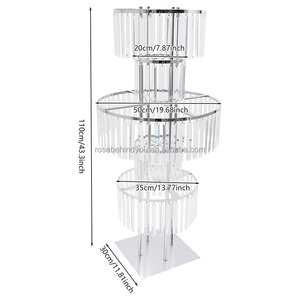 <strong>4ft</strong> <strong>Tall</strong> Wedding Centerpiece Gold Metal Ferris Wheel Flower Stand with Spiral Flower Decoration - Product Image 6