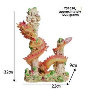 Décoration d'<span class=keywords><strong>aquarium</strong></span> style Feng Shui chinois - <span class=keywords><strong>Colonne</strong></span> <span class=keywords><strong>de</strong></span> dragon réaliste pour aménagement <span class=keywords><strong>de</strong></span> bassin - Product Image 5