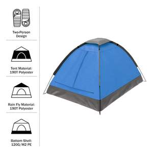 Carpa de Camping Wakeman Outdoors <span class=keywords><strong>para</strong></span> 2 Personas, Ligera, Tipo Extendido, de Verano, con Una Habitación, Portátil, con Bolsa de Transporte, Impermeable - Product Image 4