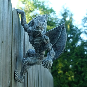Ornement ange-démon BCA66, figurine décorative <span class=keywords><strong>de</strong></span> dragon en résine pour clôture <span class=keywords><strong>de</strong></span> jardin extérieur - Product Image 5