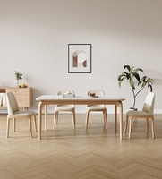 Table à manger en dalle de pierre : style italien, luxe léger, minimaliste, pour petites maisons, table à manger familiale, minimaliste et moderne