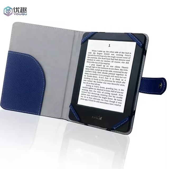 Custom Logo Hot Sale New Release Blue Tablet Cover for PU Leather Case for Kindle