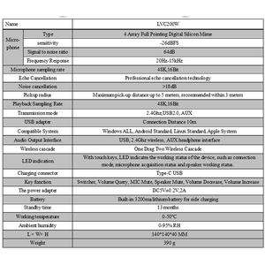Microphone <span class=keywords><strong>de</strong></span> conférence sans fil USB haut <span class=keywords><strong>de</strong></span> gamme avec haut-parleur intégré - Product Image 5