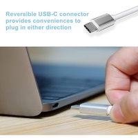Adaptateur USB C vers VGA 1080P mâle vers femelle, câble vidéo audio multi-affichage pour moniteur, ordinateur, PC