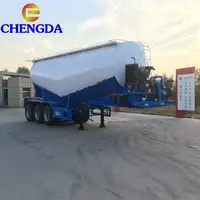 Chengda 3 Alxes דיזל מנוע 50 טון מכלית 45 Cbm בתפזורת מלט טנק קרוואן