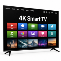 Téléviseur intelligent Android QLED 4K UHD de 100 pouces avec design ultra fin, Wi-Fi, Smart Cast et applications multiples pour la maison, l'hôtel et les jeux