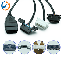 Cable de Extensión OBD de 16 Pines Macho a 3 Puertos Hembra Divisor OBD2 Adaptador de Conector para Coche para Toyota Buick Kia