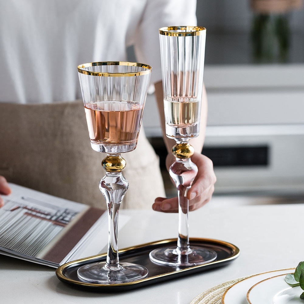 RYHMHA Lot De 3 Flûtes à Champagne En Cristal - 160ml - Verres à Vin Élégants Pour Fêtes Et Cadeaux