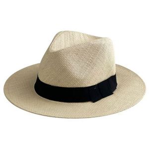 Chapeau Panama Classique Ajustable en Paille – Style Tendance Fait Main avec Impression Sérigraphiée, Protection Solaire, Chapeau de Plage pour Femme - Product Image 5