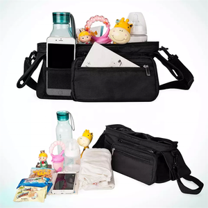 Borsa portaoggetti universale per passeggino all'ingrosso con portabicchieri isolati borsa per telefono staccabile pannolini per bambini non supportati - Product Image 2