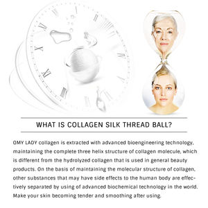 Boule de fil de soie au collagène pour soins de la peau, supérieure, technologie biologique, tenseur et lisseur - Product Image 4