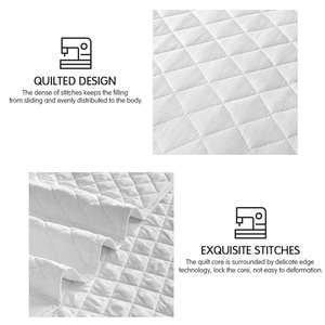 Copriletto e Trapunta Set 100% Cotone Tessuto con Motivi Floreali/Geometrici Antibatterico per Tutte le Stagioni Uso Matrimoniale e Alberghiero - Product Image 6