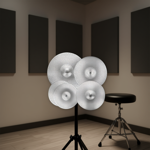 Juego de platillos de aleación de 4 piezas con 3 efectos, de 14, 16, 18 y 20 pulgadas, para práctica silenciosa en estudios de grabación - Product Image 2