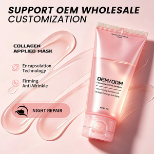 OEM/ODM Collagène à appliquer 75g, Formule filmogène pour une fixation nutritive, Raffermissant et anti-âge toute la nuit, Technologie d'encapsulation, Marque privée - Product Image 3