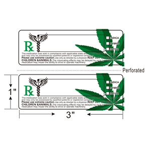 Nhãn 1000 3x1 inch ca nhãn cảnh báo chai tự dính RX Y Tế-nhãn dán nhận dạng dược phẩm tuân thủ nhà nước của chúng tôi - Product Image 2