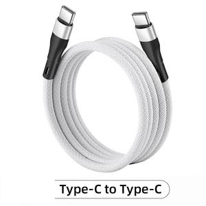 Cable de Video Magnético Tipo-C, Compatible con Duplicación de Pantalla 4K HD, Transferencia de Datos de Alta Velocidad de 20 Gbps, Diseño Trenzado Autoenrollable - Product Image 3