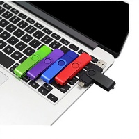 Clé USB OTG Type C pivotante double interface avec mémoire flash haute vitesse 128 Go 256 Go pour ordinateur portable et téléphone professionnel