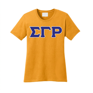 Camiseta Personalizada de la Hermandad Sigma Gamma Rho para Mujer, Jersey de Algodón, Verano, Alta Calidad, Transpirable, Manga Corta - Product Image 1