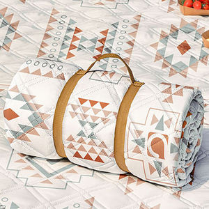 พรมเช็ดเท้าสำหรับกลางแจ้งขนาดใหญ่ผ้าห่มปิกนิกผ้าปูสำหรับปิกนิกพรมกันน้ำแบบพับได้สำหรับงานพิมพ์ตามสั่ง - Product Image 3