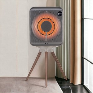 Elegante calentador de ventilador gris oscuro Calentador eléctrico de un solo cubo con calefacción de oficina segura y compacta/uso en el hogar - Product Image 5
