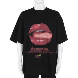 Personnalisé rue surdimensionné goutte épaule Baggy lourd poids lourd coton Boxy recadrée hommes t-shirt surdimensionné unisexe - Product Image 1