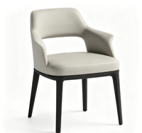 Fauteuil de salon moderne en cuir PU de luxe, écologique, imperméable et durable pour les petits espaces, la maison ou les restaurants d'hôtel