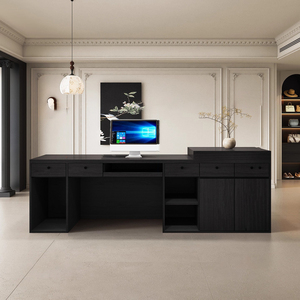 Mostrador de Recepción Profesional de Madera para <span class=keywords><strong>Consultorio</strong></span> Médico, Mostrador de Recepción para Oficina, Muebles Comerciales - Product Image 4