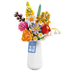 Hot New Children's ABS Plastic DIY Building <strong>Blocks</strong> Small Particle Flower Models In-Box Set PCs <strong>on</strong> Sale - Product Image 1