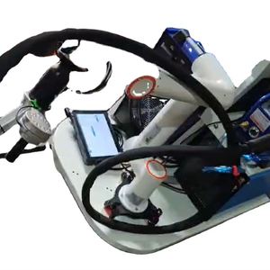 Nouveau modèle de bras robotisé collaboratif de soudage 6 axes avec chariot, PLC, IP54, entraînement servo-électrique, intelligent et multifonctionnel pour soudage laser - Product Image 1