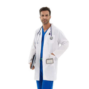 Nouvelle blouse de laboratoire pour hommes d'été en tissu tricoté de haute qualité de couleur vive Logo personnalisable pour les infirmières médecins personnel médical - Product Image 5