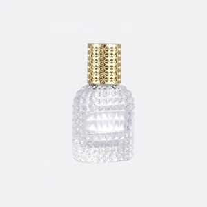 Bouteilles en verre vides en gros, réutilisables, avec <span class=keywords><strong>bouchons</strong></span> dorés ou argentés, pour flacons de parfum en verre plat. - Product Image 6
