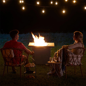 Mesa de <span class=keywords><strong>Chimenea</strong></span> Portátil de Gas, Estilo <span class=keywords><strong>Chimenea</strong></span>, Construcción de Hierro, Acabado con Recubrimiento en Polvo, Uso Interior/Exterior - Product Image 2