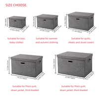 Organisateur Box Office Document Storage Avec Couvercle Pliable Linge Suspendu Classement Organisation Maison Portable Storage
