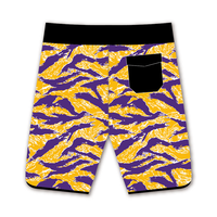 Shorts de bain pour hommes, imprimés camouflage sur toute la surface, fabrication OEM, extensibles dans 4 directions, séchage rapide, imperméables, pour le surf et la natation