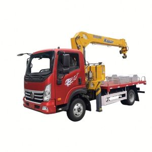 Grue montée sur camion Sinotruk de 7 tonnes, prix d'usine, adaptée à la construction d'infrastructure et au manutention des matériaux - Product Image 1