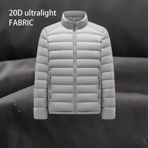 Custom OEM ODM Men's Down Puffer Coat Ultralight Puffy Jacket 800 Fill Power Winter Goose Down Coat