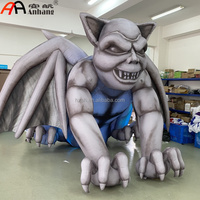 Gargoyle géant gonflable AnHang avec ailes, impression numérique texture pierre, monstre gonflable pour la décoration d'événements scéniques d'Halloween