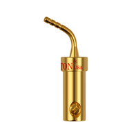 Cable de Altavoz con Conector Banana de Alta Gama QINCROWN, Cable con Conector de Rosca, Chapado en Oro, Cobre, Macho, Audio y Video, 2mm