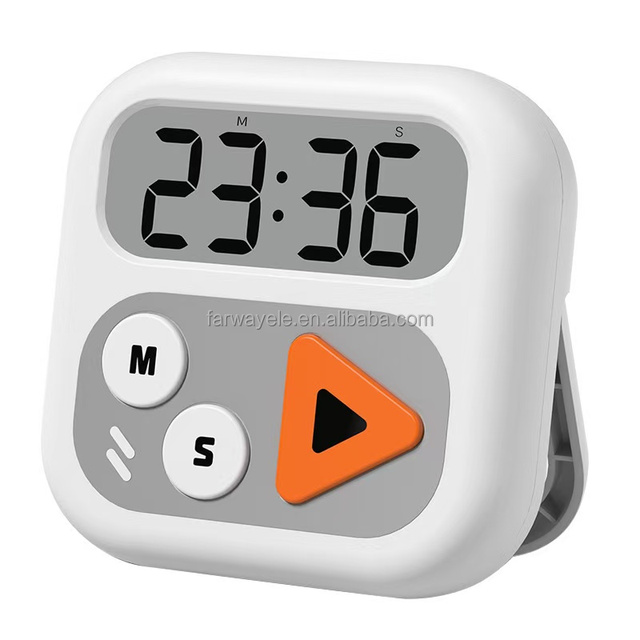 Mini Magnetic Countdown Countup Digital Kitchen Timer with LED Display Time Management for Kids Book Reading Classroom Cooking