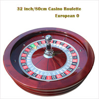Fabricants d'accessoires de jeux de casino Vente chaude Roue de roulette en bois de 32 pouces de diamètre pour casino 4 jeux de table