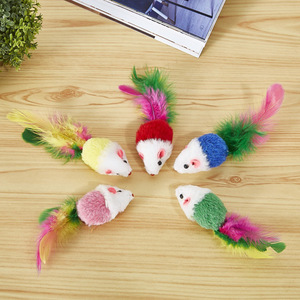 I Produttori del commercio all'ingrosso OEM Naturale Campione Gratuito Merci di Vendita Calda Gioco Divertente Peluche Mouse Set Giocattolo Gatto