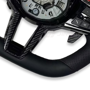 <span class=keywords><strong>Volante</strong></span> de Cuero Calefactable Estilo LCI Personalizado para BMW Serie G GX G20 G80 M3 G82 G28 <span class=keywords><strong>G29</strong></span> G30 F87 X1 X3 X4 X5 X6 M340I - Product Image 3