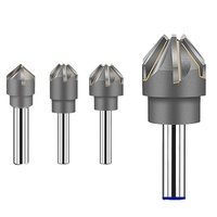 Fraise à chanfreiner, fraise à débavurer, fraise à rainurer en V, en acier rapide pour centre d'usinage CNC OEM 60/90/120