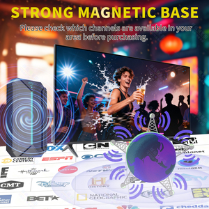 <span class=keywords><strong>Antenne</strong></span> <span class=keywords><strong>TV</strong></span> amplifiée, amplificateur de signal, réception longue portée avec plus de 1200 miles, prend en charge la 4K 1080p HD - Product Image 3