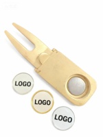 Accessoires de golf personnalisés en gros : porte-cigares et outil de réparation de divots, fixateur de balle premium, cadeau d'entreprise, direct usine