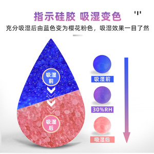 Perles de gel de silice déshydratant en vrac, bleues, changeant de couleur, pour transformateurs électroniques, anti-humidité, avec indicateur, matières premières pour déshumidificateurs - Product Image 5
