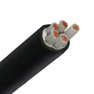 5x75mm2 Pure Copper Aluminum 5 Core Electric Wire PVC PUR XLPE Sheath Insulated Medium Voltage Power Cable